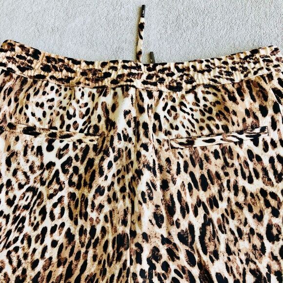 Banana Republic Leopard Print Pull On Casual Ankle Pants - Picture 14 of 14